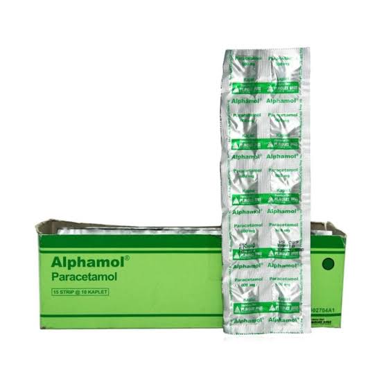 Alphamol Kaplet Paracetamol Pereda Panas Dan Demam ORIGINAL-BPOM