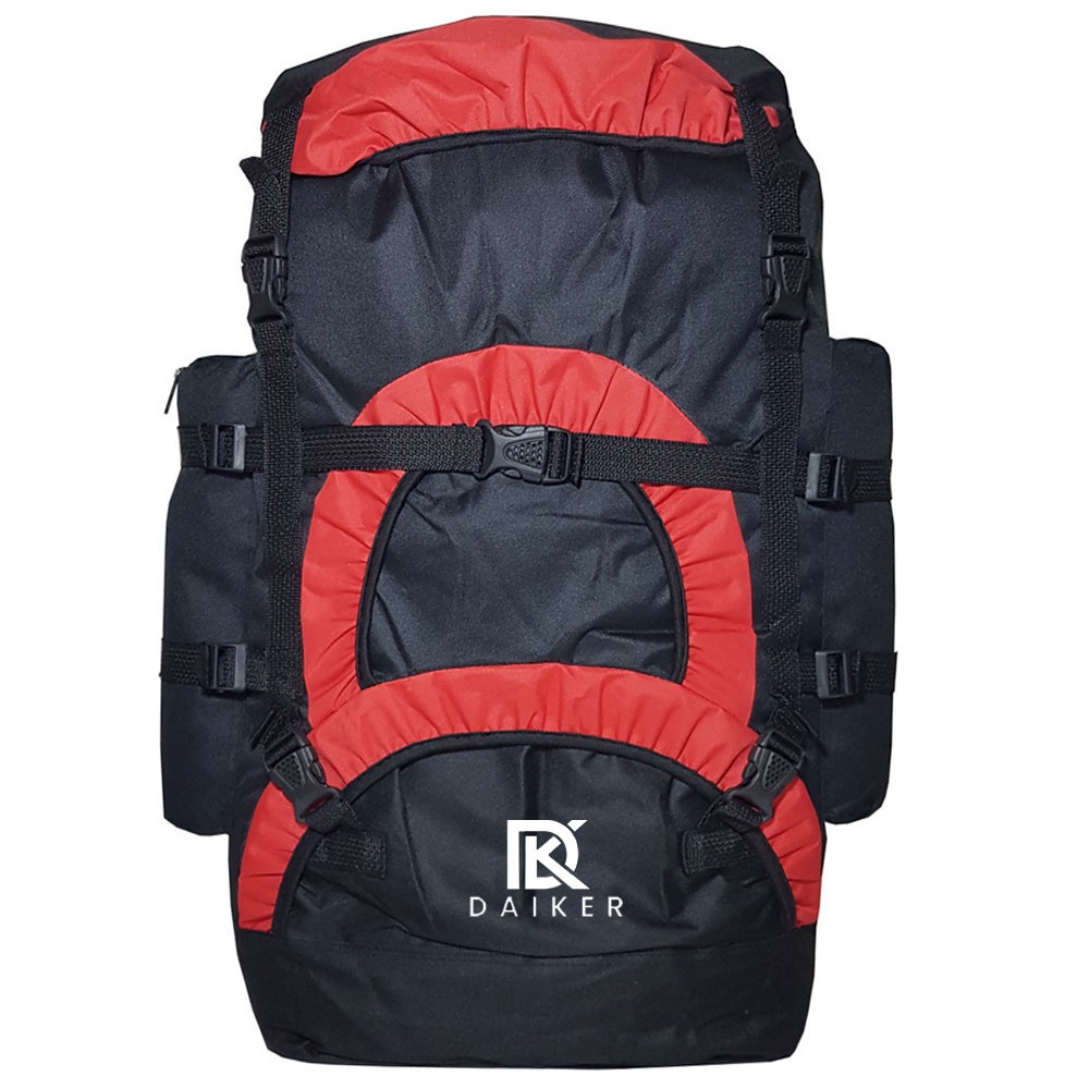 Tas Gunung Tas Keril Tas Carrier Tas Camping Tas Hiking 60L DKR 60L Lightweight Waterproof Backpacks Packable Foldable Hiking Travel Backpacking Daypacks For Man and Women Keril Daiker 36151 70 - Black