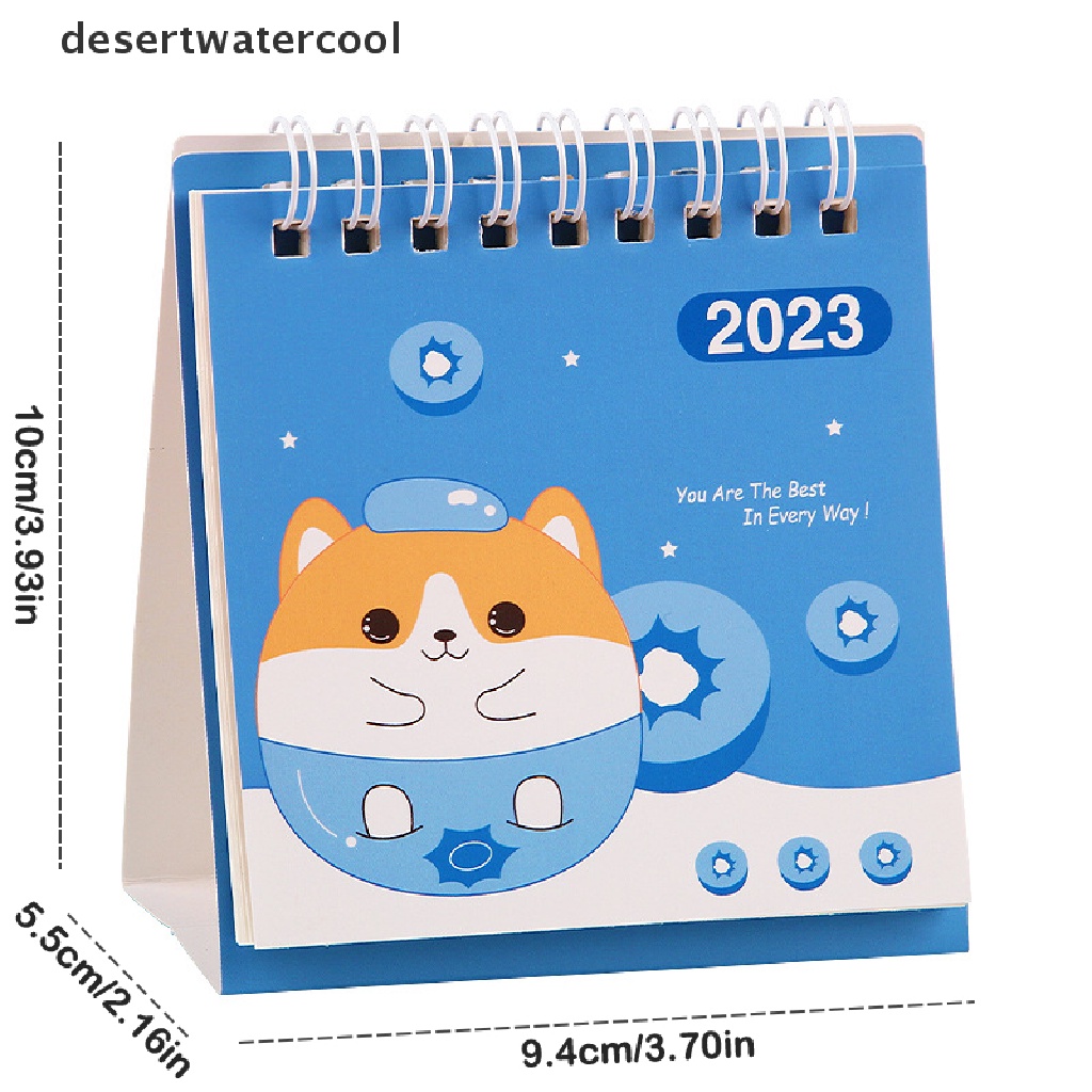 Deid 2023tahun Kelinci Kartun Lucu Kalender Meja Kalender Harian Jadwal Mingguan Planner Agenda Organizer Alat Tulis Halaman Putar Kalender Abadi Martijn
