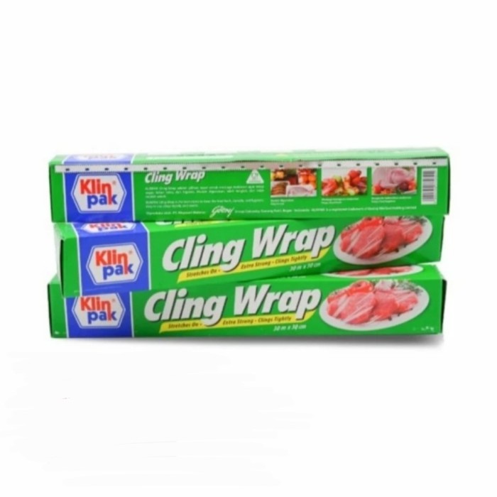 Cling Wrap Klin Pak 30 M x 30 CM Pembungkus Makanan Plastic Wrap