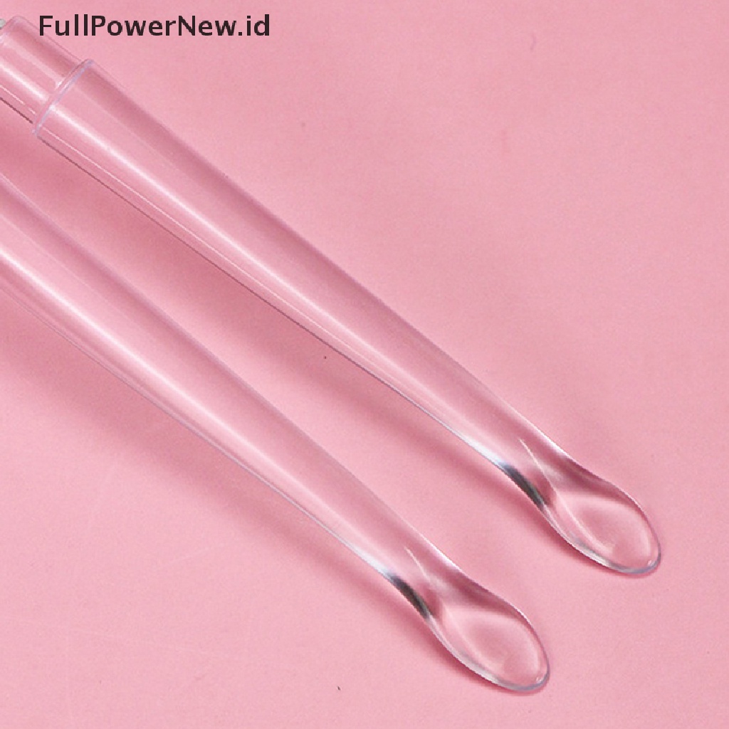 Power 1PC Lip Gloss Aplikator Kuas Bibir Silikon Dengan Tutup Debu Brush Makeup ID