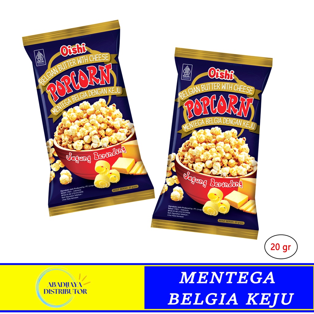 

Oishi Snack Popcorn Belgian Butter With Cheese Jagung Brondong Rasa Mentega Belgia Keju