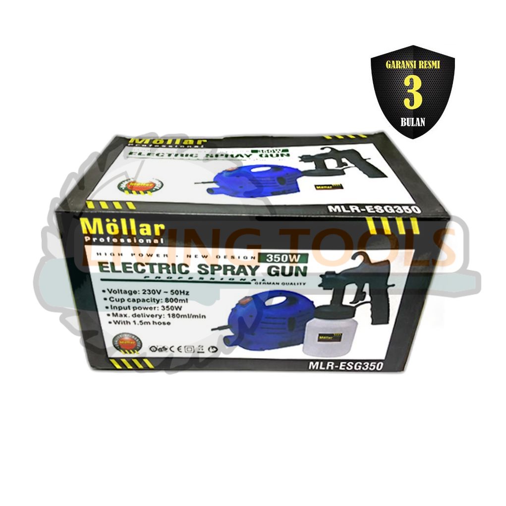Mesin Spray Gun Listrik MOLLAR ESG350 Alat Semprot Cat 350 Watt Spraygun ESG 350 MOLLAR Electric Spr