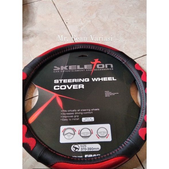 cover stir mobil  skeleton/sarung stir