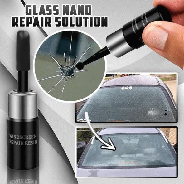 Alat Perbaikan Cairan Lem Kaca Mobil Retak Pecah Wind Shield Kit Glass / Cairan Penghilang Retak Kac