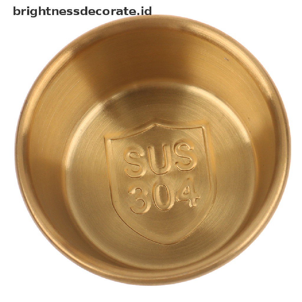 [Birth] 1pc Stainless Steel Hot Pot Dipping Bowl Cangkir Saus Kecil Wadah Bumbu [ID]