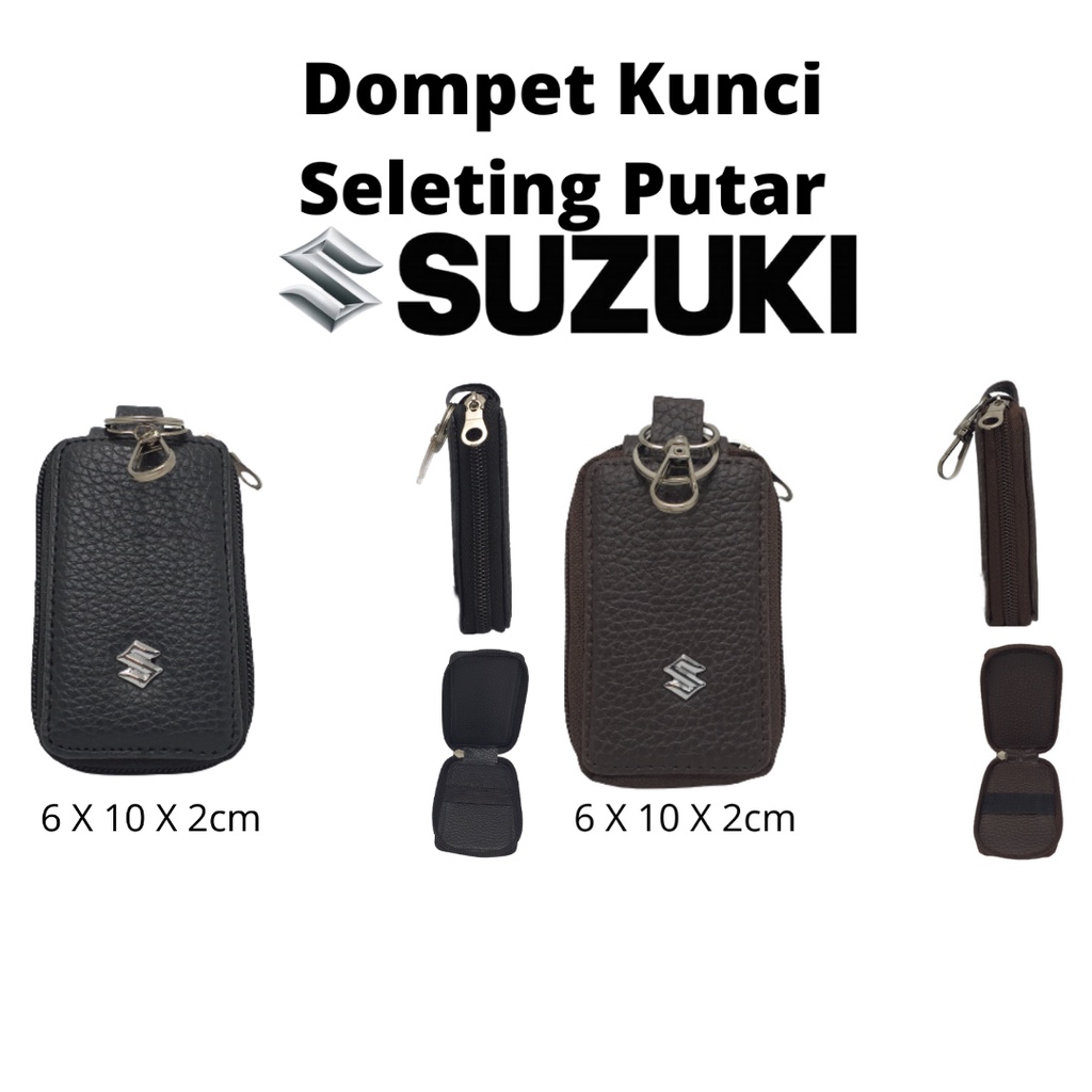 Dompet Gantungan Kunci Mobil dan Motor Bisa Muat STNK Model Seleting Bentuk Kotak dan Oval Terbaru