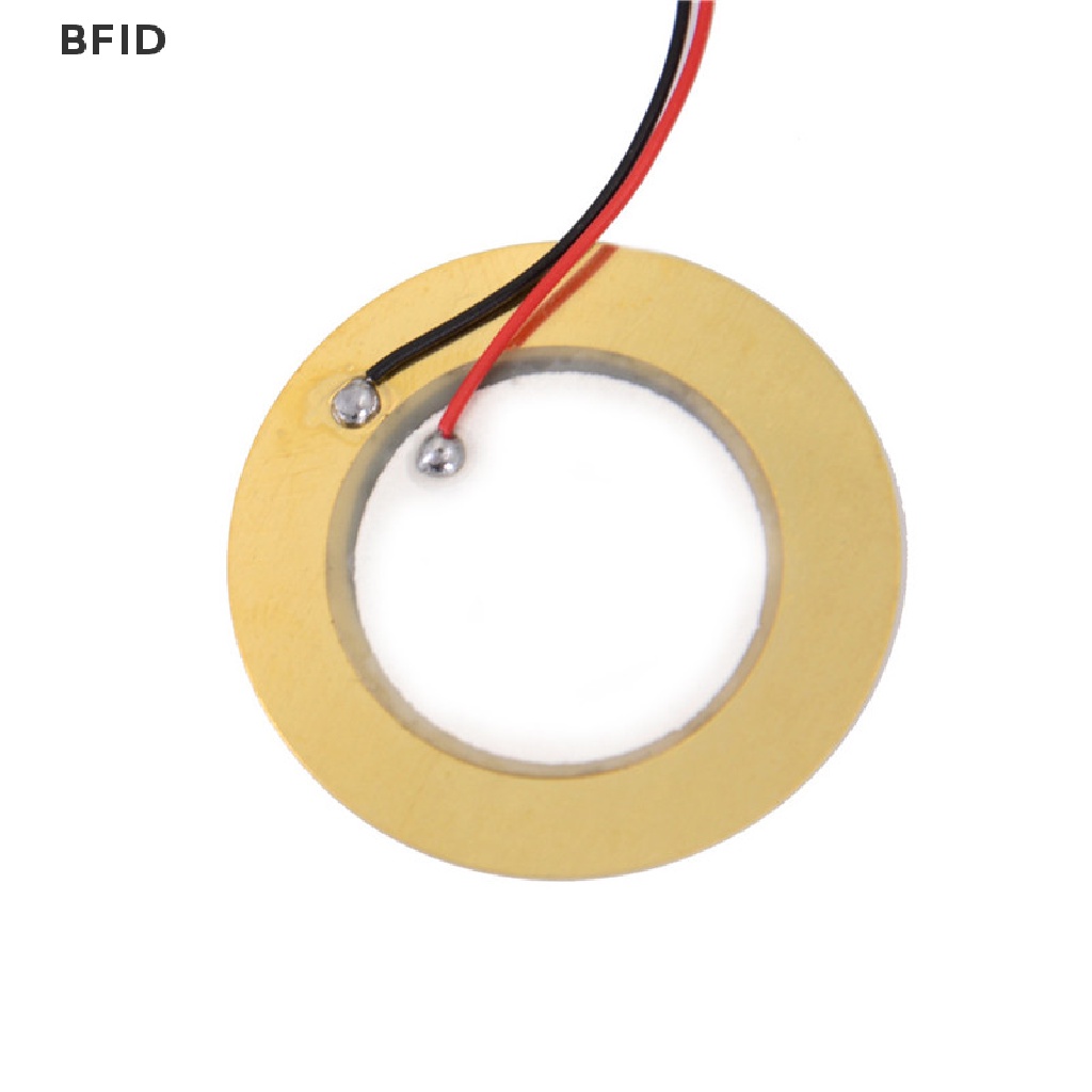 [BFID] 10pcs 35mm Piezo Elements buzzer Sounder Sensor Trigger Drum Disc+Kawat Tembaga [ID]