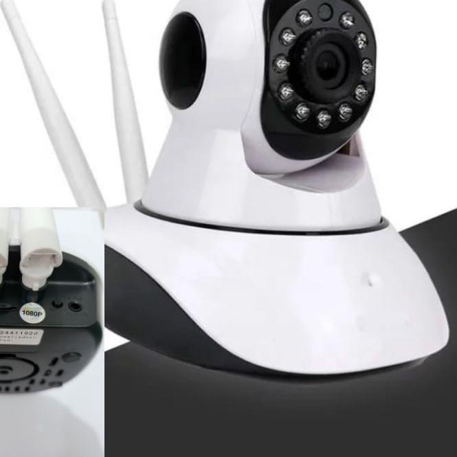 Termurah✤baby cam smart v380  ipcam cctv 2 antena wireless support app mode with lan /Baby cam v380