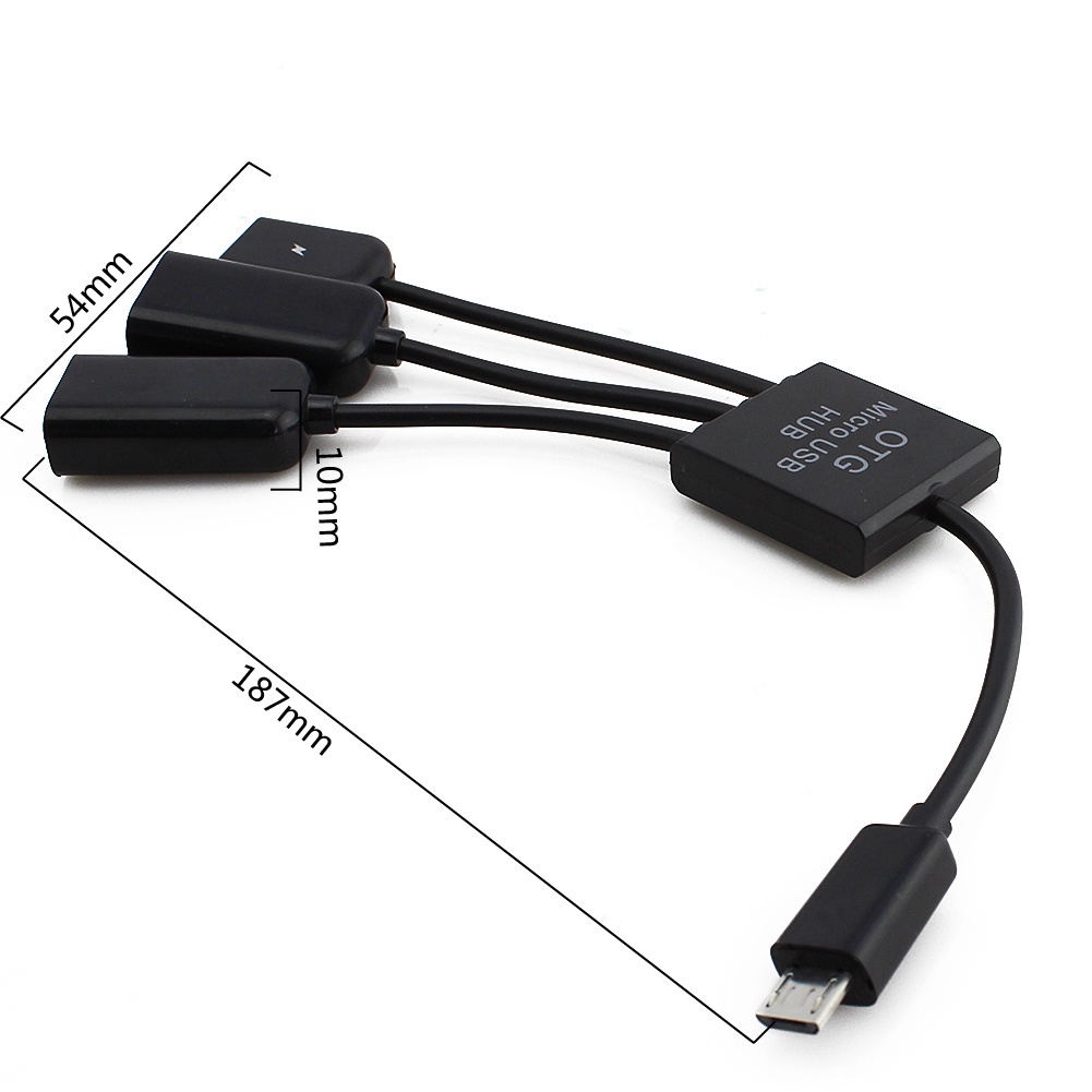 Mobile omb HUB 2.0 multi -Fungsi Kabel Konversi (OTG+2Port HUB 2.0) Untuk Android (PS: Handphone/tablet Untuk Mendukung Fungsi OTG) Untuk Android (PS: Handphone/tablet).