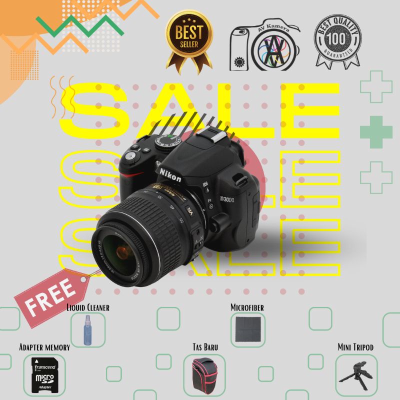 Kamera DSLR Nikon D3000 digital kamera not prosumer