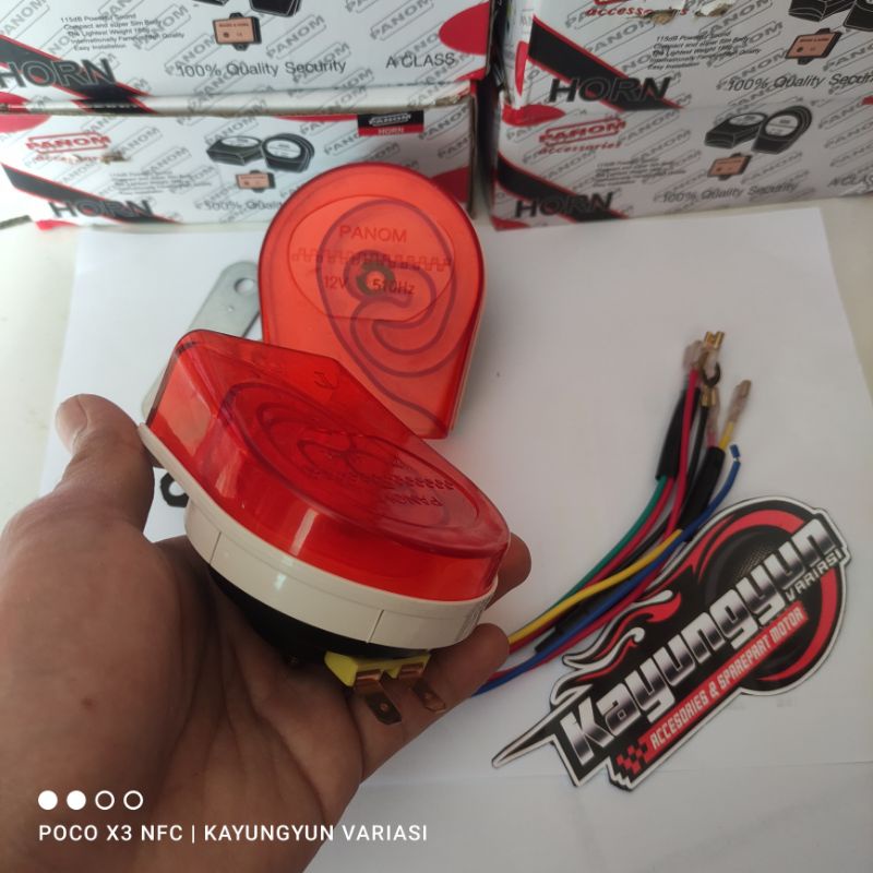 RB KLAKSON KEONG ECHO GEMMA 22 SUARA 12V KLAKSON MOTOR DAN MOBIL, KLAKSON TELOLET MOBIL, TELOLET