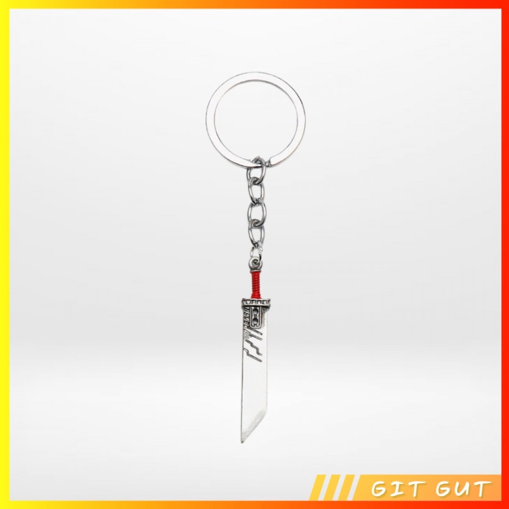 Keychain Gantungan Kunci Final Fantasy VII Cloud Strife Buster Sword