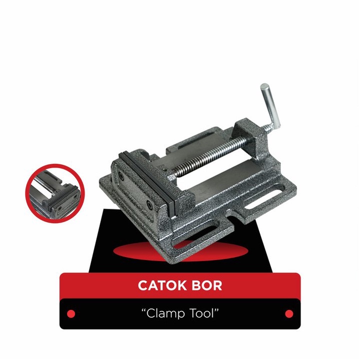 Catok Bor Duduk 3&quot; | Ragum Bor Duduk 3&quot; | Milling Vice 3&quot;