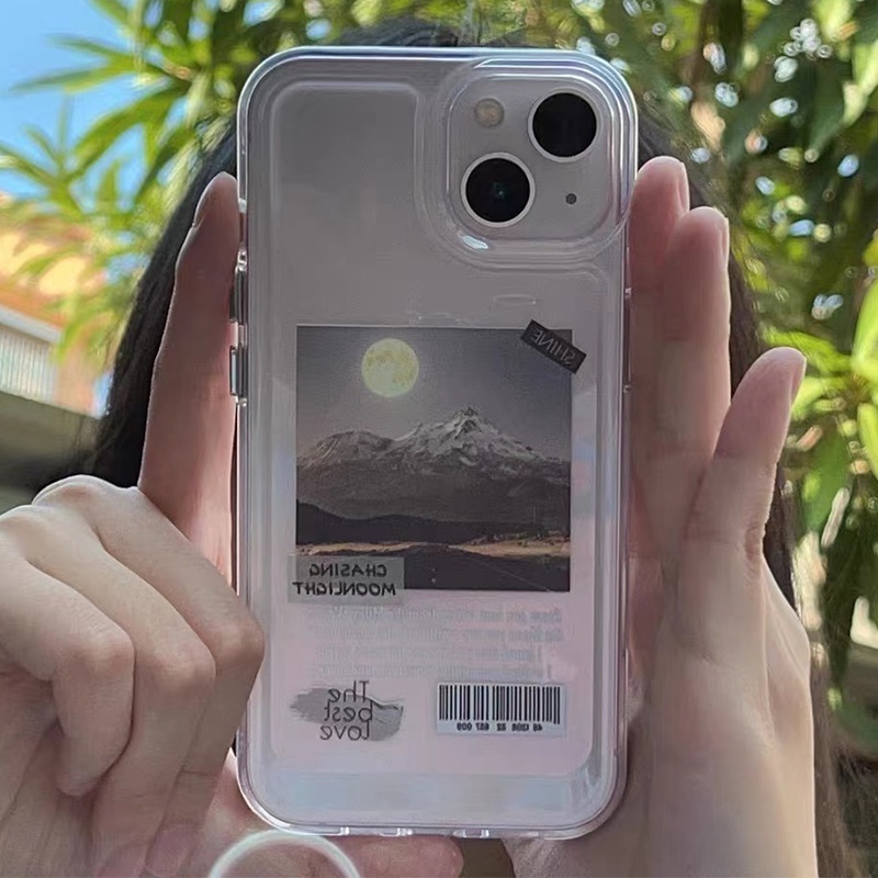 IPHONE Casing Ponsel Lembut Lucu Kompatibel Untuk Iphone14 11 13 12 Pro XS Max X XR 7 8 6S Plus Silcone Casing Shockproof Transparan TPU Cover