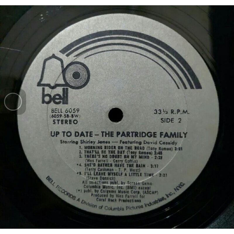 Vinyl Piringan Hitam 12&quot; Up To Date-The Partridge Family