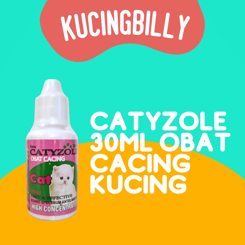 Catyzole drop 30ml obat cacing kucing