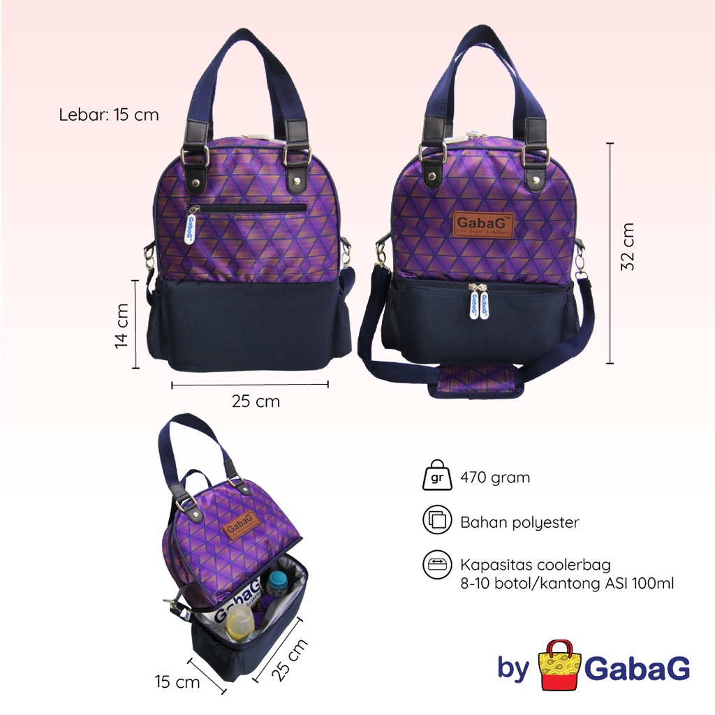 PMS283 GABAG COOLER BAG  | THERMAL BAG | BACKPACK | TAS PENYIMPAN ASI