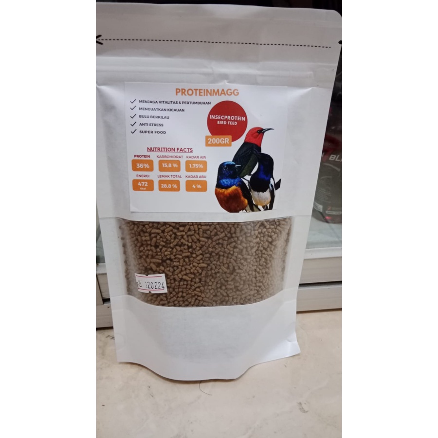 PROTEINMAGG PUR BURUNG PROTEIN UNTUK BURUNG EXTRA KICAU GACOR 200GR
