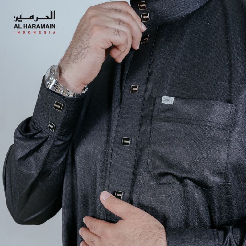 Jubah Pria Al Haramain Woll Manset Premium (07)