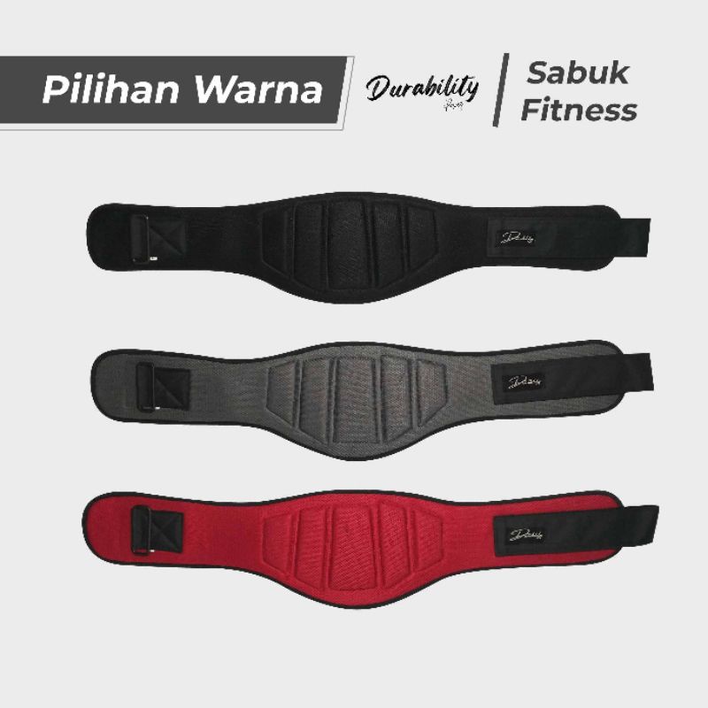 SABUK GYM SABUK FITNESS POWER BELT SABUK ANGKAT BEBAN (DurabilityPower)