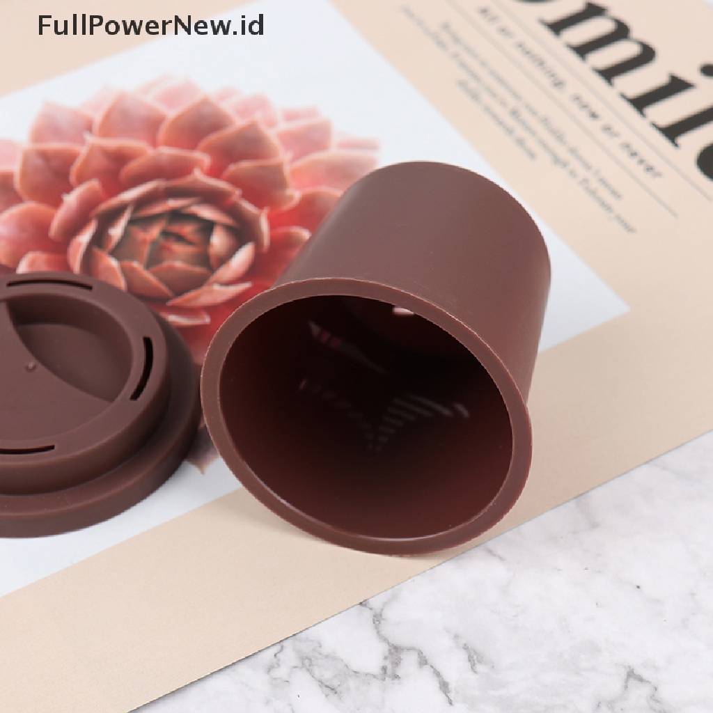 Power Gelas Kopi Spons Stand Tempat Penyimpanan Makeup Puff Holder Kosong Kosmetik Dry Box ID