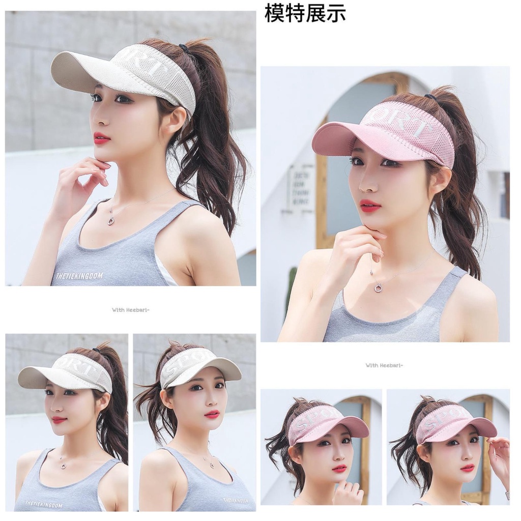 TOPI MATAHARI SPORT OUTDOORS FASHION HIGH QUALITY TEBAL WANITA PRIA ANTI UV