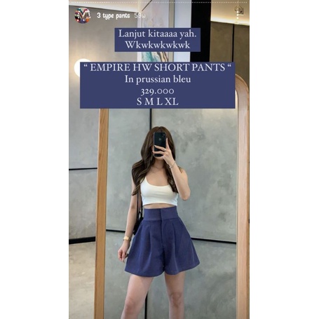 Goulding - Empire HW Short Pants - Prussian Blue L