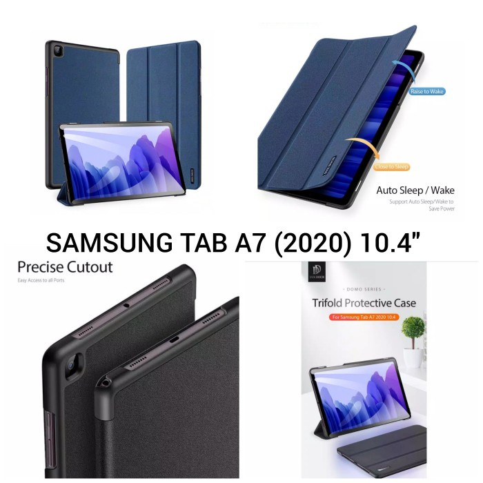 CasinG Flip Dux Ducis Samsung Galaxy Tab A7 10.4"(2020) Sm-T500 /Sm-T505 - Biru Case HP