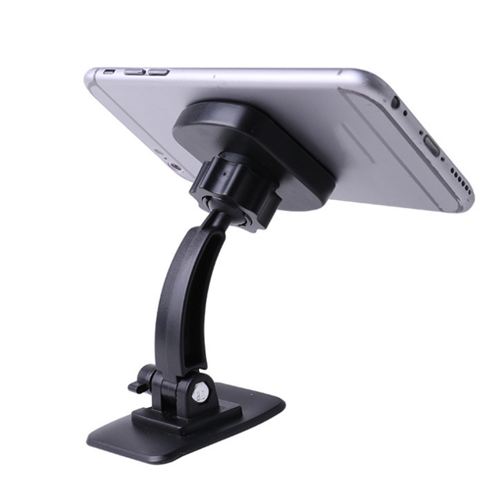 1pcs Universal Car Phone Adjustable Holder Handphone Holder Berputar 360derajat Tempel Stand Handphone Untuk Meja Konsol Tengah