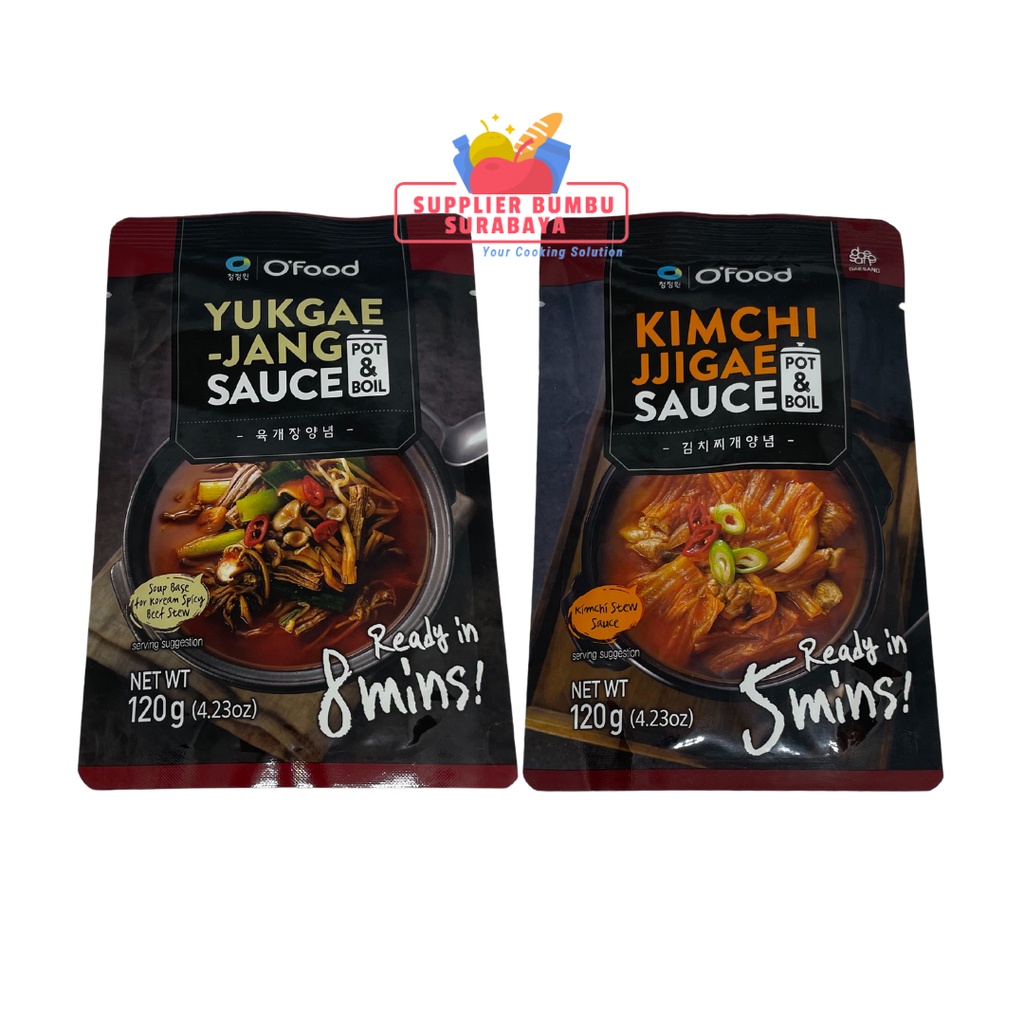Daesang Chung Jung One Ofood Kimchi Jjigae Yukgaejang Sauce Instant 120g