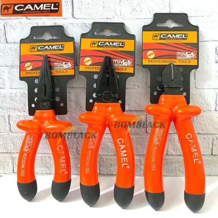 CAMEL Tang 6 inch Tang Lancip Potong Kombinasi Kabel Elektronik MODEL LISTRIK