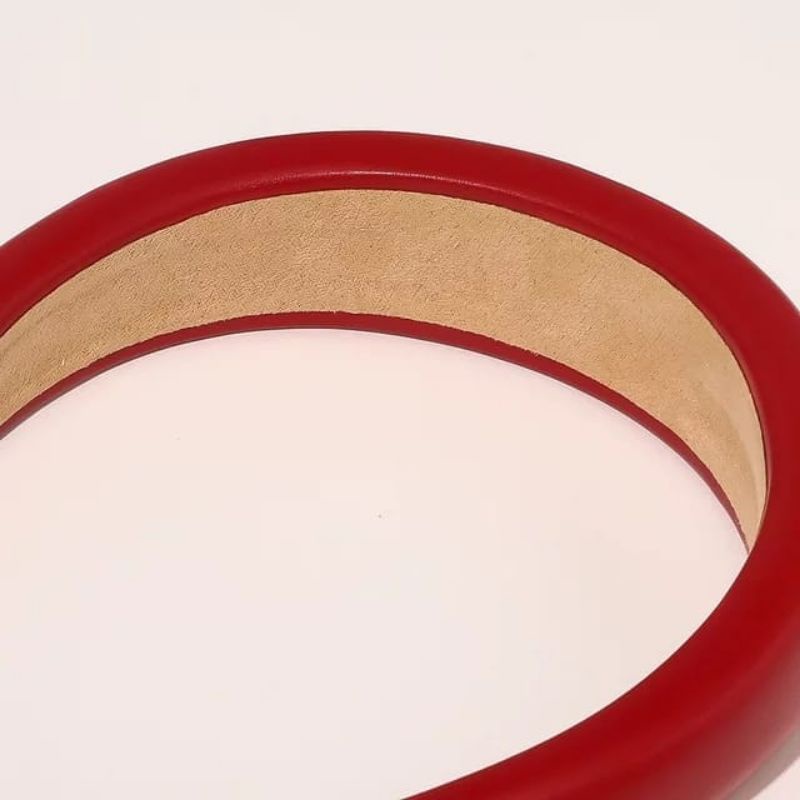 Premium Bando Kulit Sintetis 4 CM/ Bando Lebar Korea Leather Cloud