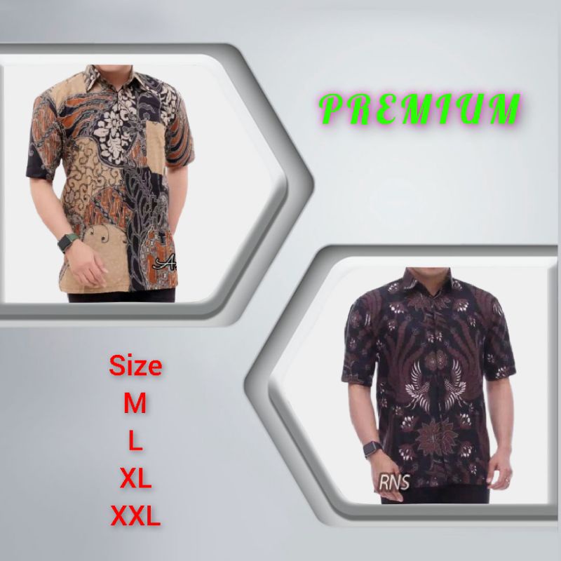 Baju batik pria dewasa baju batik pria keren 2023 baju batik cowok keren kemeja batik lengan panjang