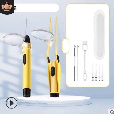 Perawatan Korek Kuping Pinset Profesional Lampu Kaca Pembesar Usb