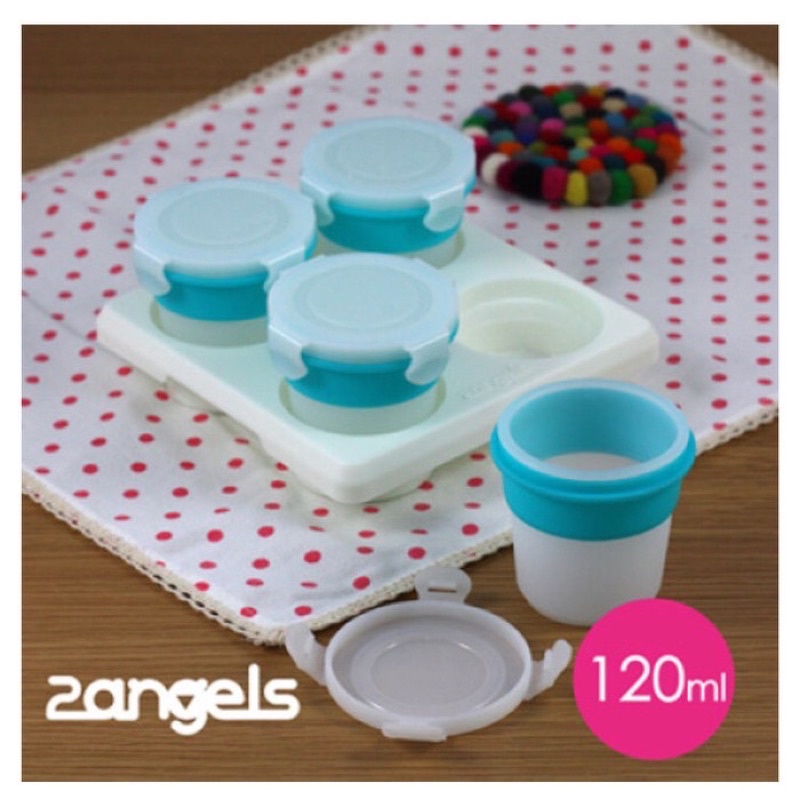 Preloved 2Angels Silicone Baby Food Storage Cup 120ml