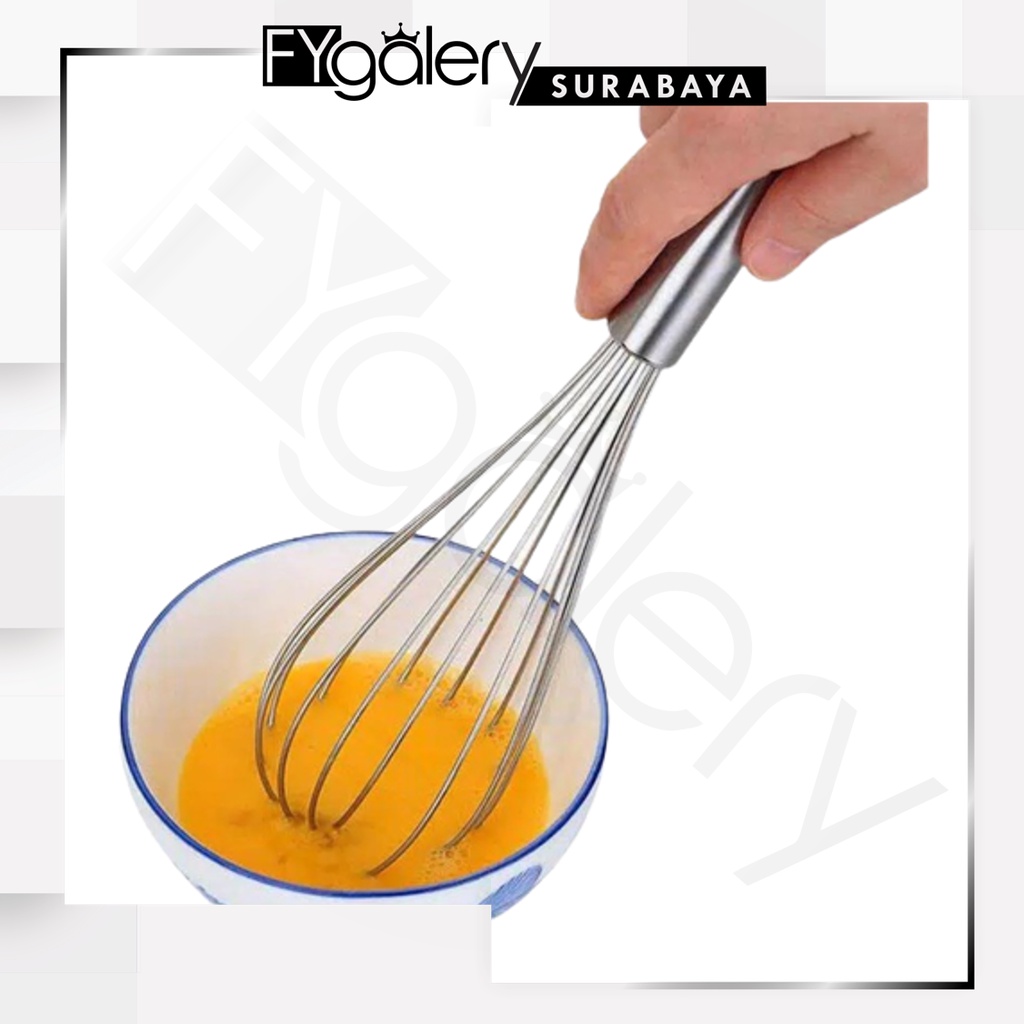 FYGALERYSURABAYA HL0100 Pengocok Telur Alat Kocok Adonan Hand Mixer Whisker Stainless