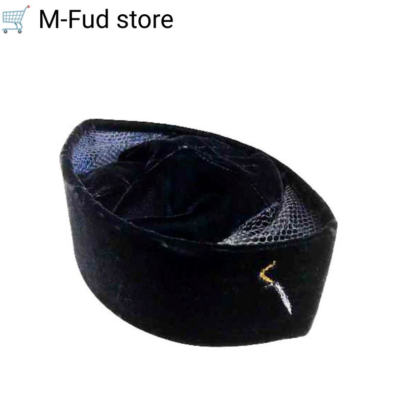 Peci beldu motif rencong khas Aceh