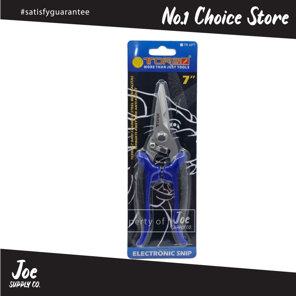 

TORA Gunting Stainless Steel Serbaguna / Elektronik 7 Inch - Electronic Scissor - Gunting Kertas / Kabel / Baja / Jaring Ikan
