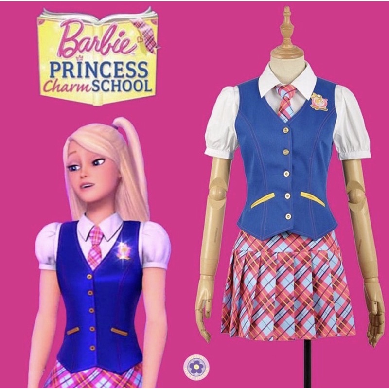 Jual [READY STOCK] BARBIE PRINCESS CHARM SCHOOL UNIFORM seragam cosplay