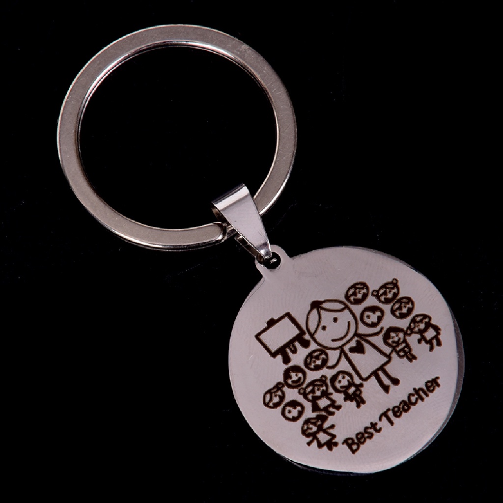 [Birth] Gantungan Kunci Grafir Thanks for Teacher Keychain Custom Nama Hadiah Untuk Guru New [ID]