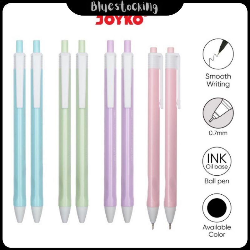 

BALL PULPEN PENA JOYKO BP-342 VOKUS 0.7 mm ORIGINAL SMOOTH WRITING INK OIL BASE TRIANGULAR GRIP COLOR BLACK