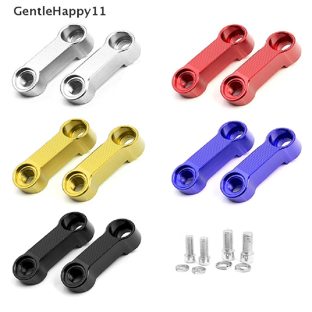 Gentlehappy 2PCS Kaca Spion Motor Extension Riser Memperpanjang Adaptor Pelebar id