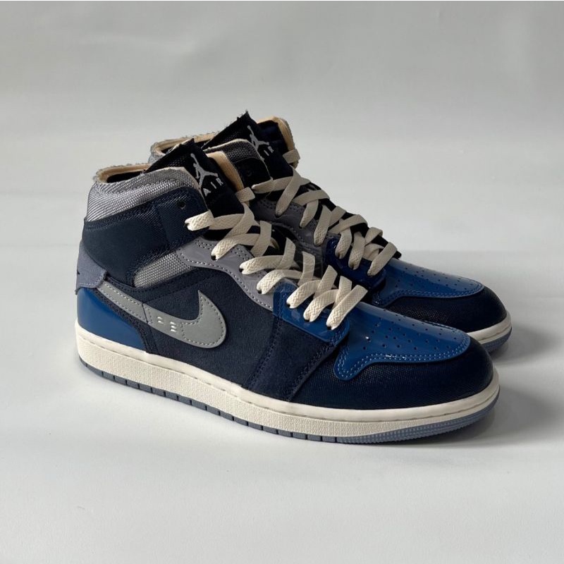 Air Jordan 1 Mid SE Craft Inside Out Obsidian Navy Blue Men (100% Original)
