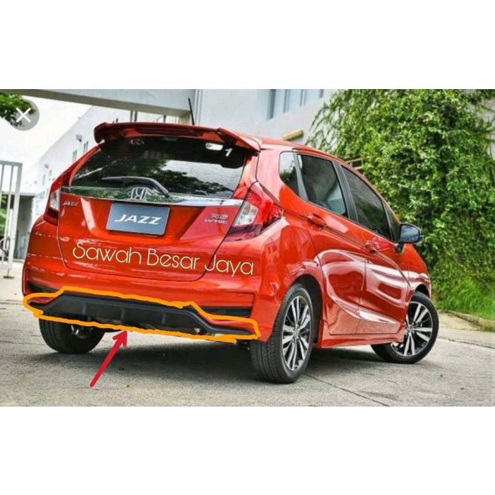 Difuser Cover Bemper Belakang Jazz RS GK5 Facelift 2018 2019 Asli