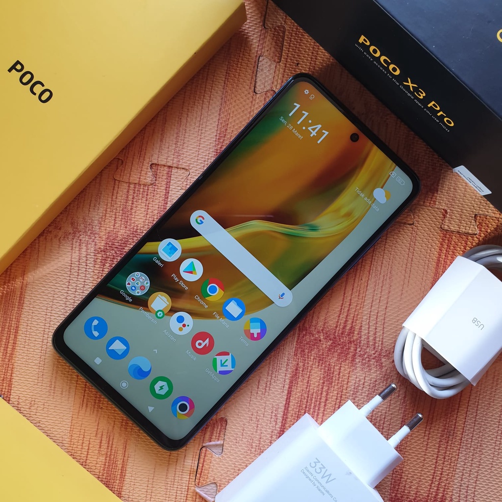 Hp Second XIAOMI POCO X3 PRO 8/256GB FULLSET Bekas Murah Bergaransi