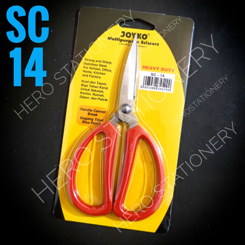 

Joyko heavy duty multipurpose scissor gunting kodok serbaguna SC-14
