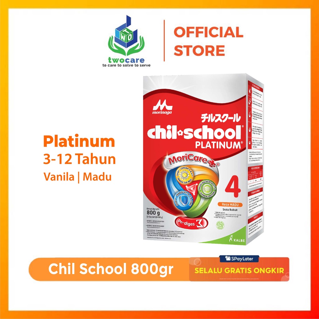 Morinaga Chil School Platinum Moricare 800 gr - Susu Pertumbuhan Anak