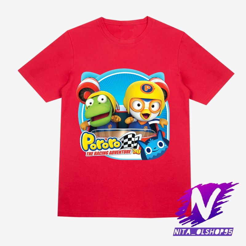 kaos anak pororo racing adventure