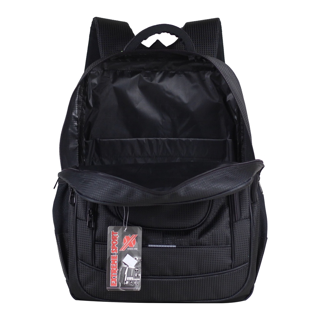 Tas Pria Extreme Polos Hitam Scotlite sekolah SD SMP SMA Backpack Free Raincover Harga Murah Bahan Awet Tebal Terjangkau